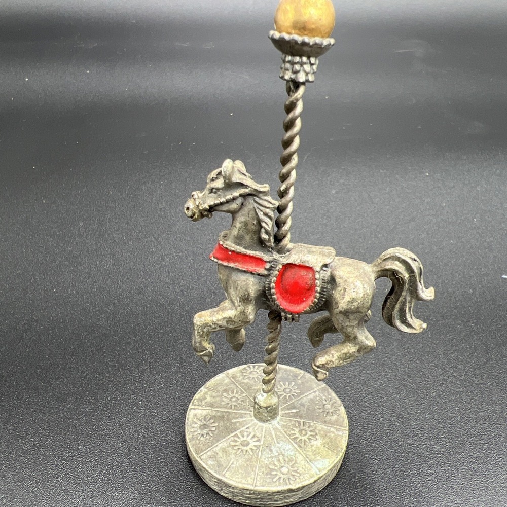 carousel horse figurine Pewter - Picture 4 of 6